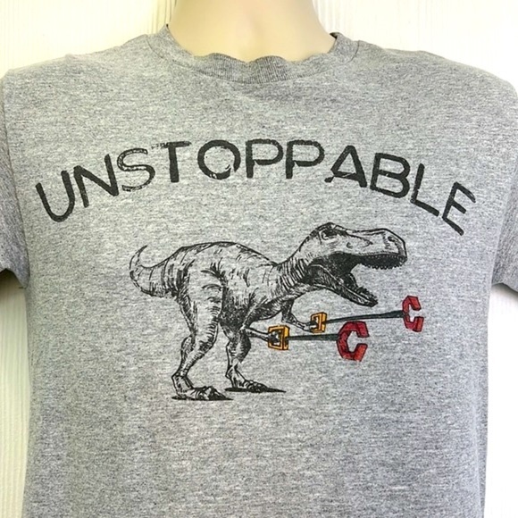 Ink - Unstoppable TREX With Arm Reach Hands Graphic Short Sleeve T Shirt Small - Picture 3 of 8